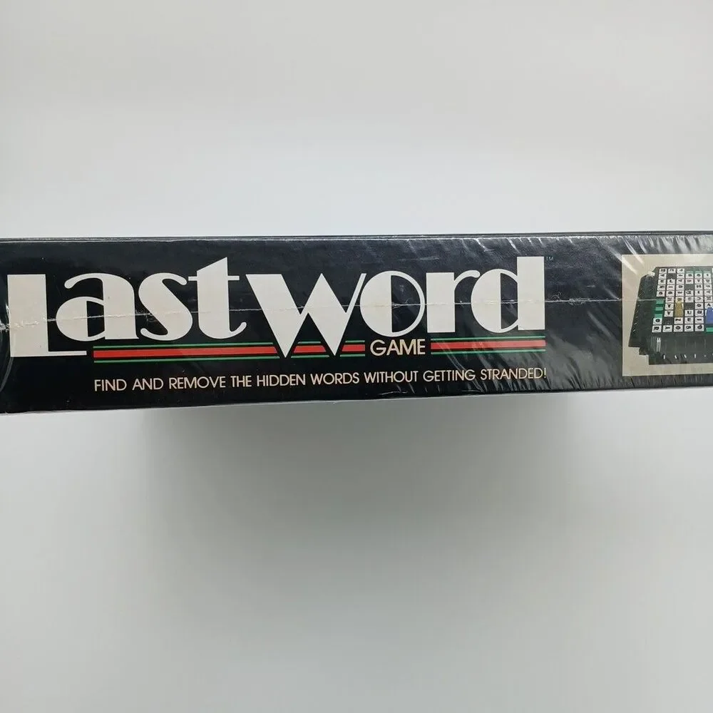 Vintage Last Word Family Board Game Milton Bradley 1985 Complete Sealed